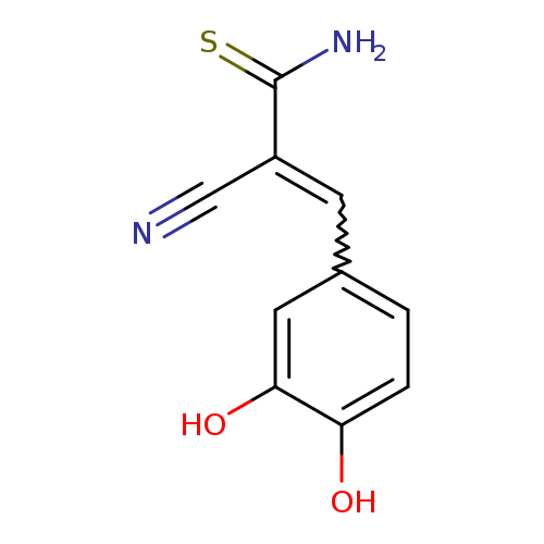 N#CC(=Cc1ccc(c(c1)O)O)C(=S)N