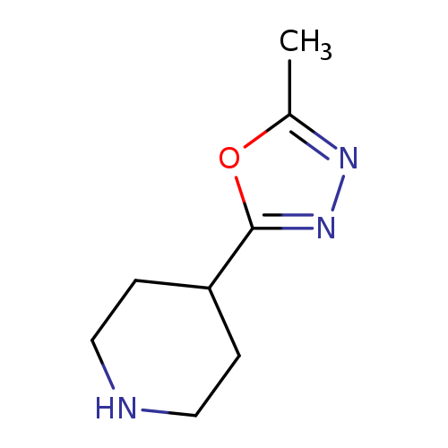 Cc1nnc(o1)C1CCNCC1