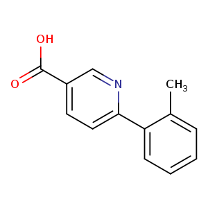 Cc1ccccc1c1ccc(cn1)C(=O)O