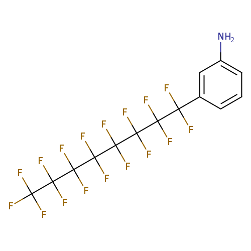 Nc1cccc(c1)C(C(C(C(C(C(C(C(F)(F)F)(F)F)(F)F)(F)F)(F)F)(F)F)(F)F)(F)F