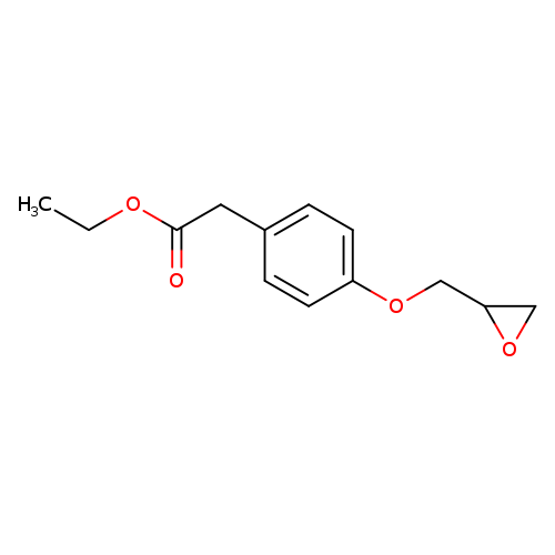 CCOC(=O)Cc1ccc(cc1)OCC1OC1