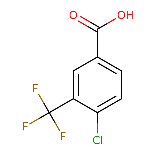 OC(=O)c1ccc(c(c1)C(F)(F)F)Cl