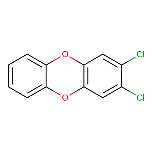 Clc1cc2Oc3ccccc3Oc2cc1Cl