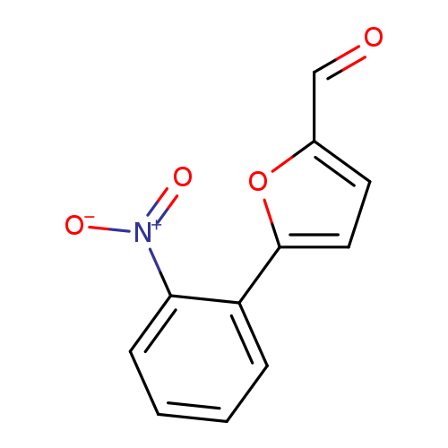 O=Cc1ccc(o1)c1ccccc1[N+](=O)[O-]