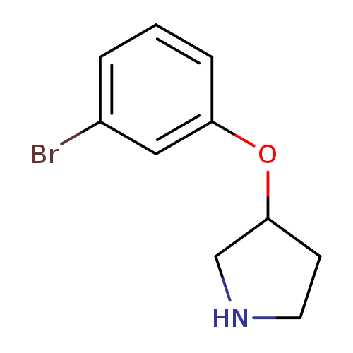 Brc1cccc(c1)OC1CNCC1
