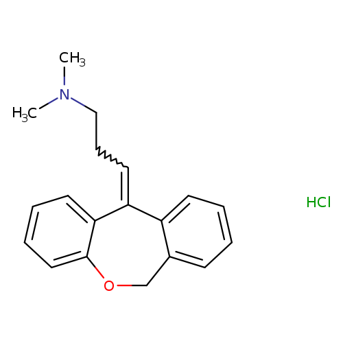 CN(CCC=C1c2ccccc2OCc2c1cccc2)C.Cl