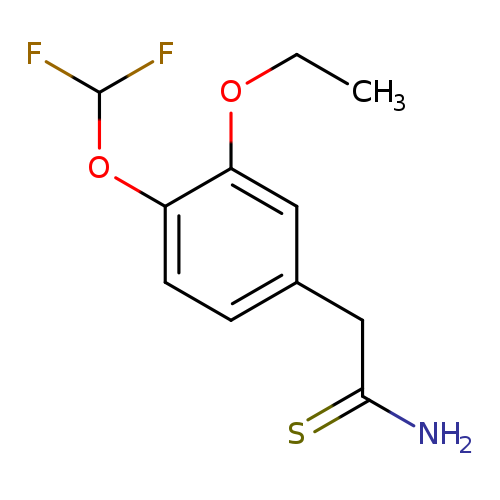 CCOc1cc(ccc1OC(F)F)CC(=S)N