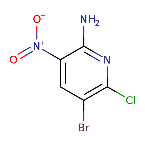 [O-][N+](=O)c1cc(Br)c(nc1N)Cl