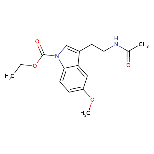 CCOC(=O)n1cc(c2c1ccc(c2)OC)CCNC(=O)C