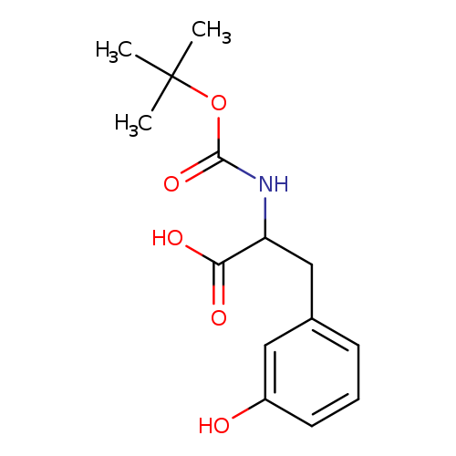 O=C(OC(C)(C)C)NC(C(=O)O)Cc1cccc(c1)O