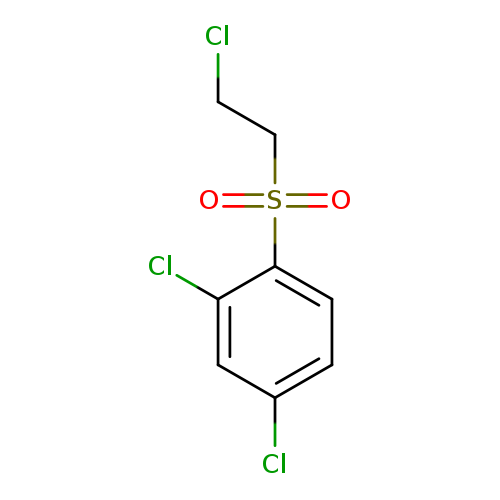 ClCCS(=O)(=O)c1ccc(cc1Cl)Cl