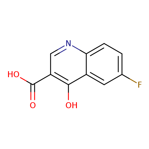 Fc1ccc2c(c1)c(O)c(cn2)C(=O)O