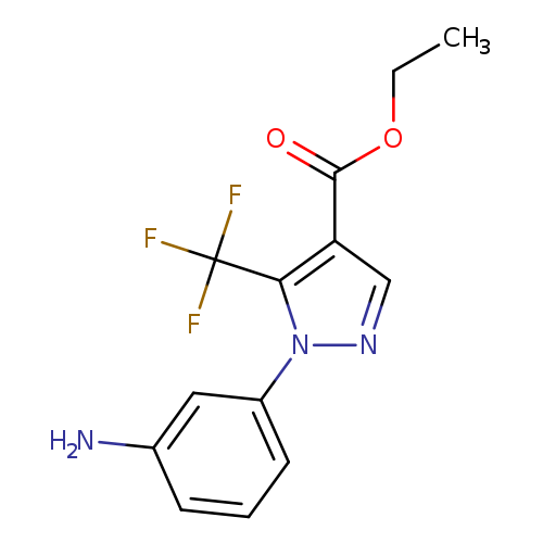 CCOC(=O)c1cnn(c1C(F)(F)F)c1cccc(c1)N