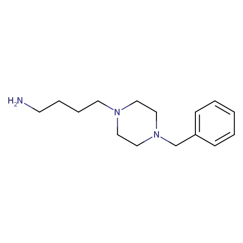 NCCCCN1CCN(CC1)Cc1ccccc1