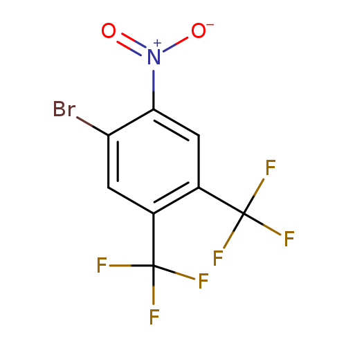 [O-][N+](=O)c1cc(c(cc1Br)C(F)(F)F)C(F)(F)F