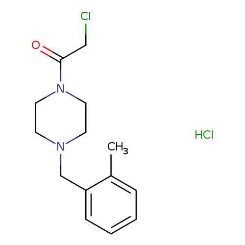ClCC(=O)N1CCN(CC1)Cc1ccccc1C.Cl