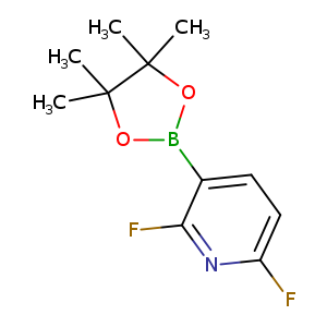 CC1(C)OB(OC1(C)C)c1ccc(nc1F)F