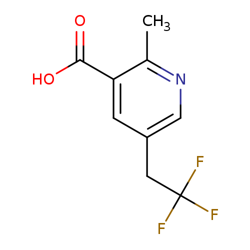 OC(=O)c1cc(cnc1C)CC(F)(F)F