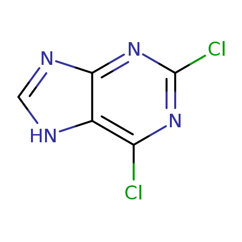 Clc1nc(Cl)c2c(n1)nc[nH]2