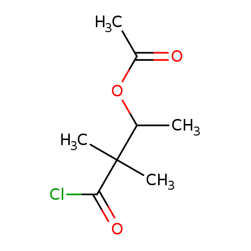 CC(=O)OC(C(C(=O)Cl)(C)C)C