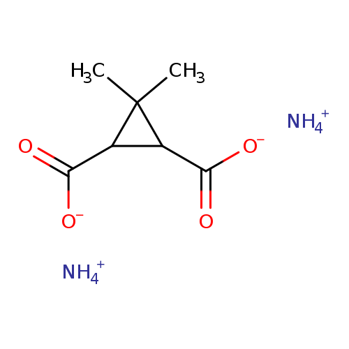 [O-]C(=O)C1C(C1(C)C)C(=O)[O-].[NH4+].[NH4+]