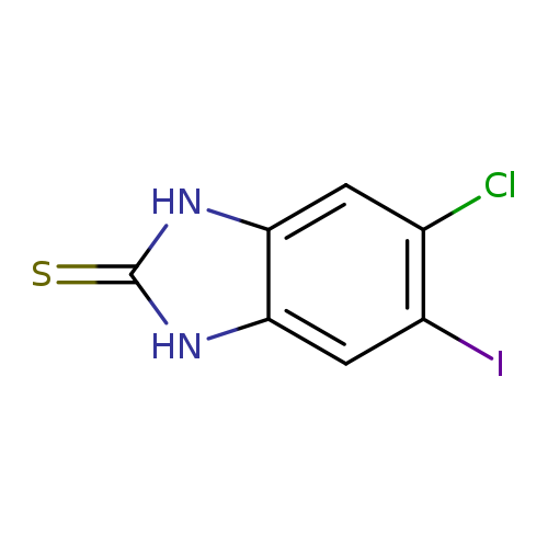 S=c1[nH]c2c([nH]1)cc(c(c2)I)Cl
