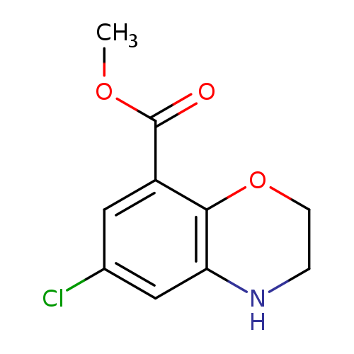 COC(=O)c1cc(Cl)cc2c1OCCN2