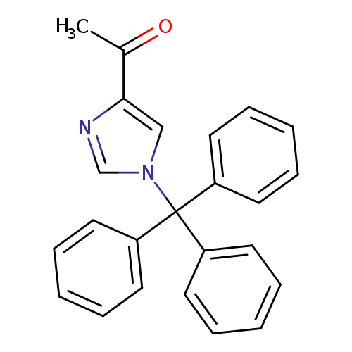CC(=O)c1ncn(c1)C(c1ccccc1)(c1ccccc1)c1ccccc1