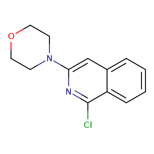 Clc1nc(cc2c1cccc2)N1CCOCC1