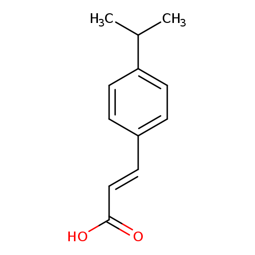 CC(c1ccc(cc1)/C=C/C(=O)O)C