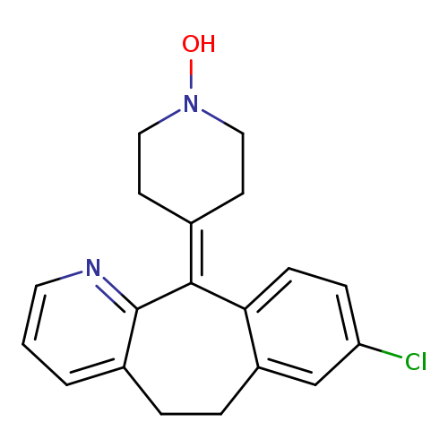 ON1CCC(=C2c3ccc(cc3CCc3c2nccc3)Cl)CC1