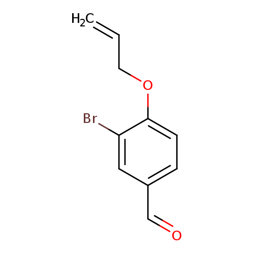 C=CCOc1ccc(cc1Br)C=O