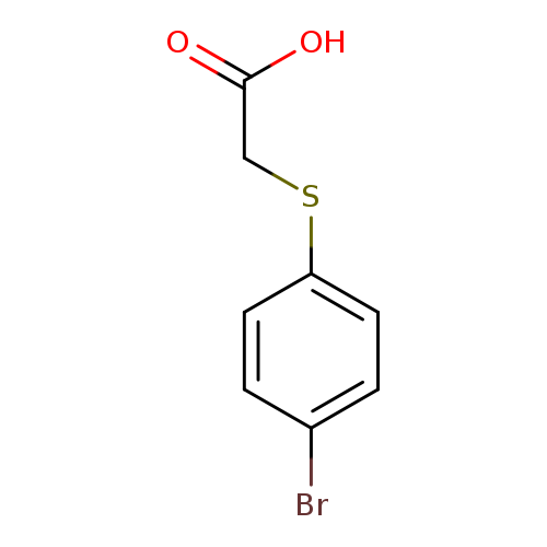 OC(=O)CSc1ccc(cc1)Br