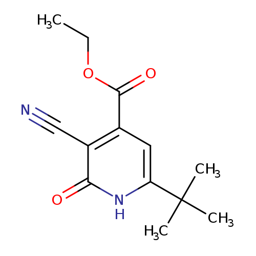 CCOC(=O)c1cc([nH]c(=O)c1C#N)C(C)(C)C