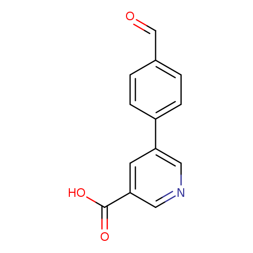 O=Cc1ccc(cc1)c1cncc(c1)C(=O)O