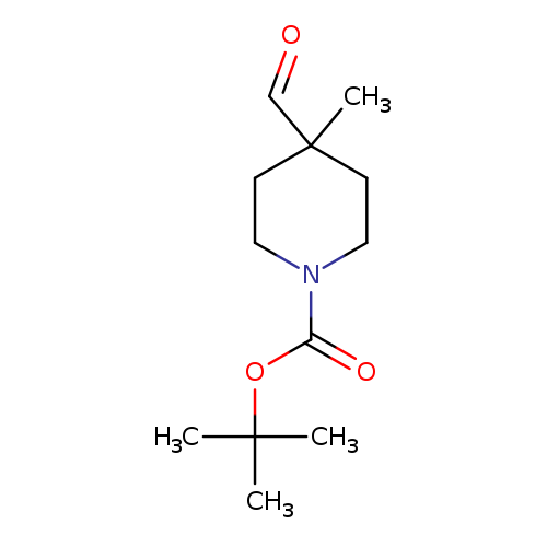 O=CC1(C)CCN(CC1)C(=O)OC(C)(C)C