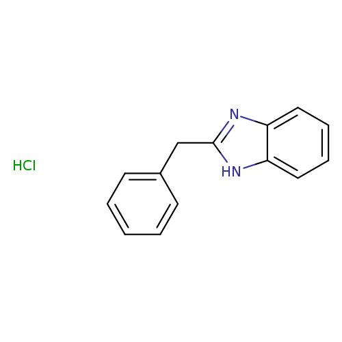 c1ccc(cc1)Cc1nc2c([nH]1)cccc2.Cl