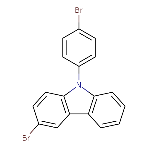 Brc1ccc(cc1)n1c2ccc(cc2c2c1cccc2)Br