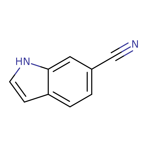 N#Cc1ccc2c(c1)[nH]cc2