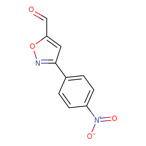 O=Cc1onc(c1)c1ccc(cc1)[N+](=O)[O-]