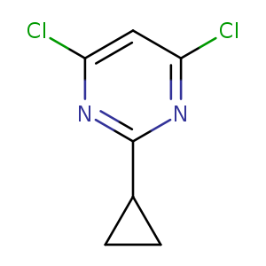 Clc1nc(nc(c1)Cl)C1CC1