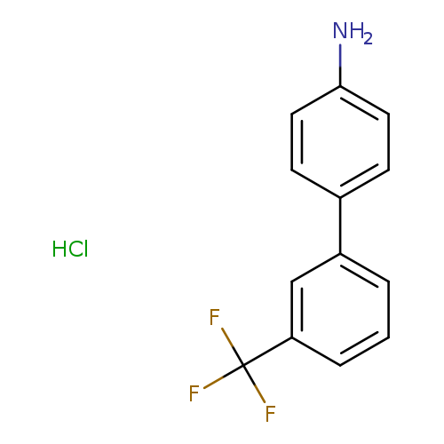 Nc1ccc(cc1)c1cccc(c1)C(F)(F)F.Cl