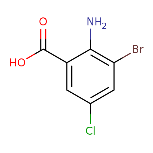 Clc1cc(Br)c(c(c1)C(=O)O)N