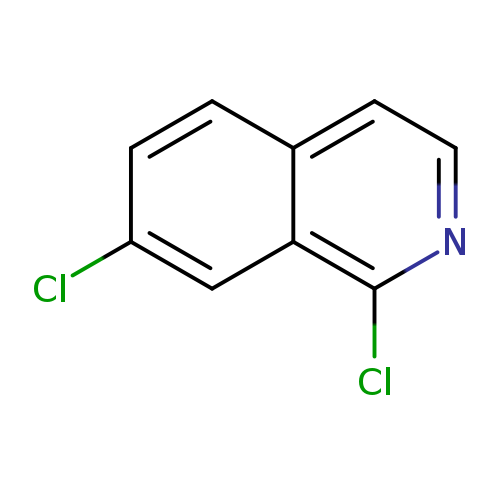 Clc1ccc2c(c1)c(Cl)ncc2