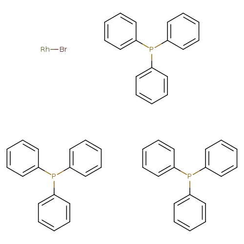 c1ccc(cc1)P(c1ccccc1)c1ccccc1.c1ccc(cc1)P(c1ccccc1)c1ccccc1.c1ccc(cc1)P(c1ccccc1)c1ccccc1.[Rh]Br