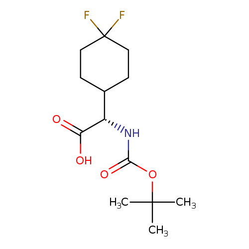 OC(=O)[C@H](C1CCC(CC1)(F)F)NC(=O)OC(C)(C)C