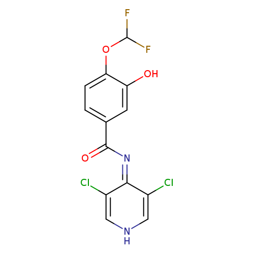 FC(Oc1ccc(cc1O)C(=O)N=c1c(Cl)c[nH]cc1Cl)F