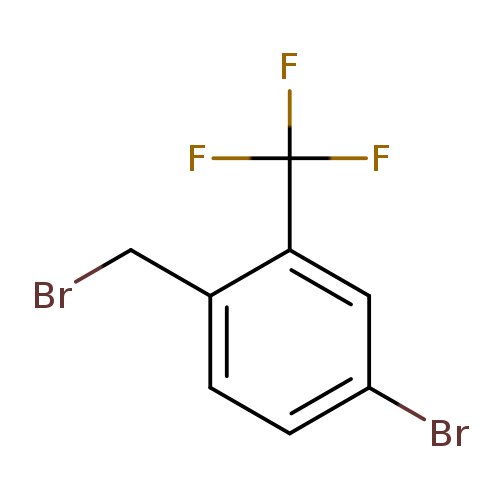 BrCc1ccc(cc1C(F)(F)F)Br