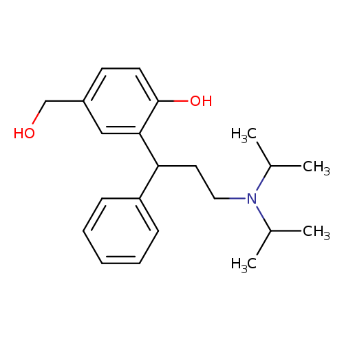 OCc1ccc(c(c1)C(c1ccccc1)CCN(C(C)C)C(C)C)O