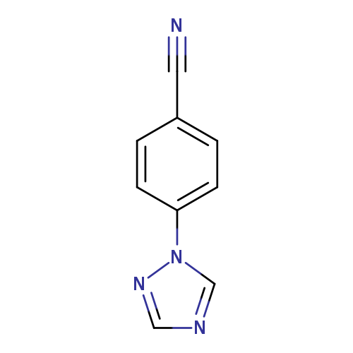 N#Cc1ccc(cc1)n1ncnc1